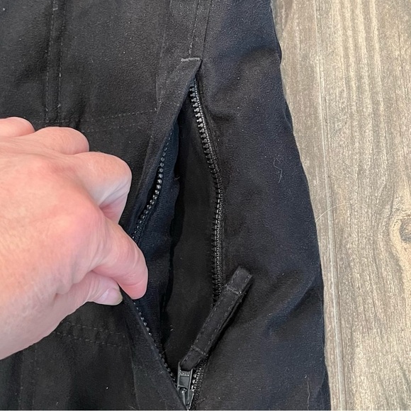 L.L. BEAN Women’s Goose Down Microfiber Suede Rancher Jacket black Coat - Picture 5 of 9